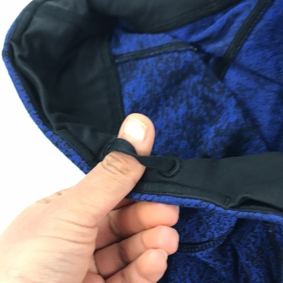 Lululemon Speed Tight V Power Luxtreme Spray Jacquard Sapphire Blue Black - Picture 7 of 9